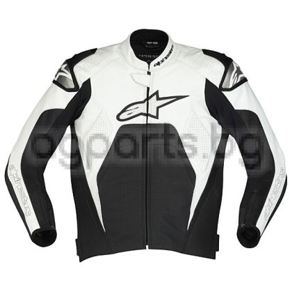 Alpinestars Tech 1-R Leather Jacket - White/Black