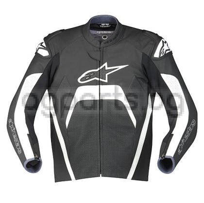 Alpinestars Tech 1-R Leather Jacket - Black/White