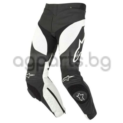 Alpinestars Track Leather Pants - Black/White