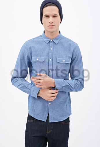 Chambray Button-Down Shirt