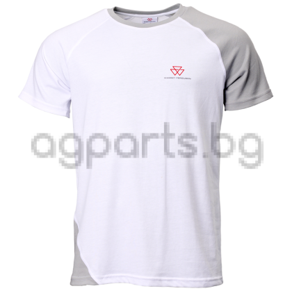 MEN'S WHITE AND LIGHT GREY T-SHIRT