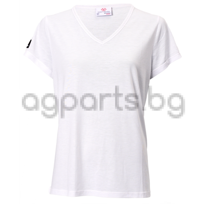 WOMEN'S WHITE V-NECK T-SHIRT