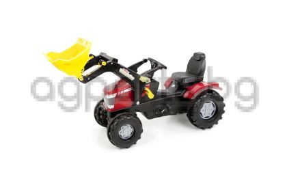 PEDAL TRACTOR, MF 7726 WITH ROLLYTRAC FRONT LOADER AND PNEUMATIC TIRES
