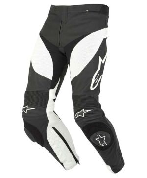 Alpinestars Track Leather Pants - Black/White