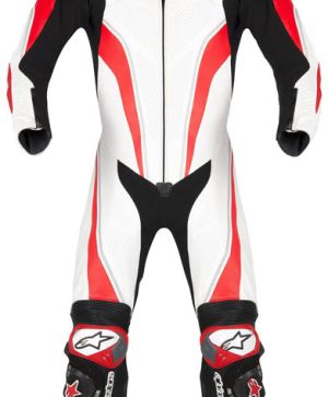 Alpinestars Race Replica Leather Suit - White/Red