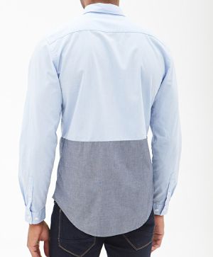 Colorblocked Button-Down Shirt