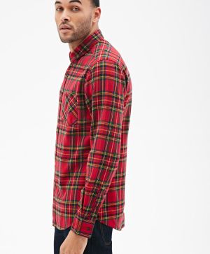 Plaid Flannel Collared Shirt