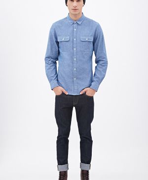 Chambray Button-Down Shirt