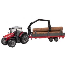 MF 8740S WITH TIMBER LOADER AND CRANE SCALE 1:32