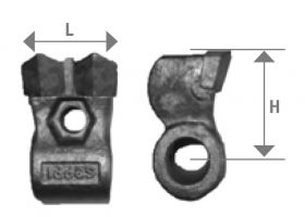 РАБОТЕН ОРГАН (ЧУКЧЕ) L=70mm (2.75") H=85mm (3.35")