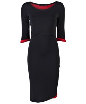 Black/Red Double Layer Dress